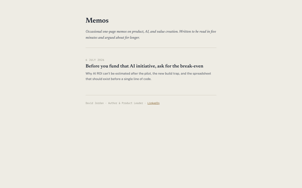 Memos site